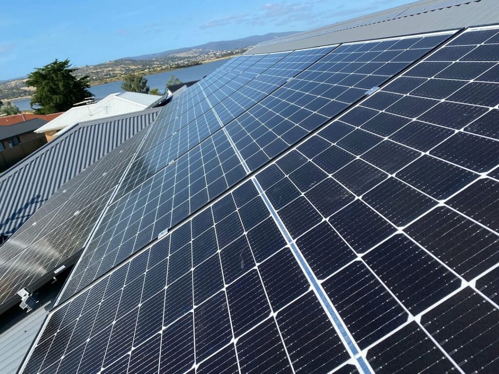 Solar panel installation in Hobart, Tasmania